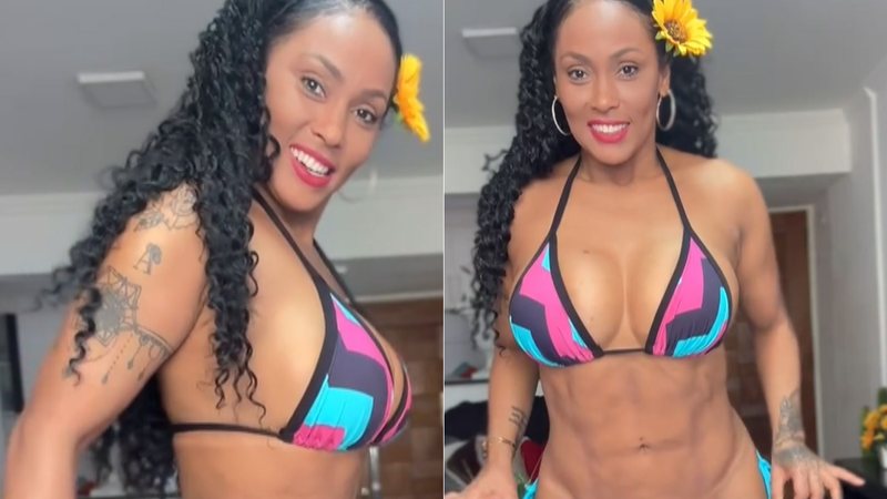 Rosiane Pinheiro exibiu corpo de biquíni após plásticas - Foto: Reprodução/ Instagram@rosianepinheiro