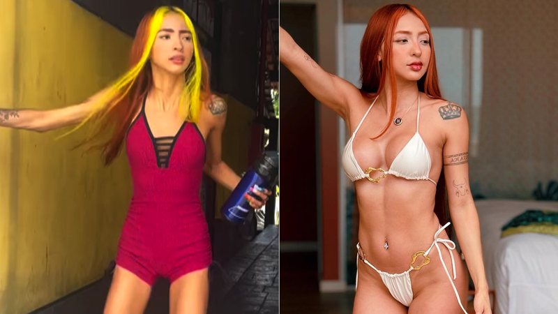 Ruivinha de Marte chamou a atenção ao mostrar antes e depois do corpo - Foto: Reprodução/ Instagram@ruivinhademarte