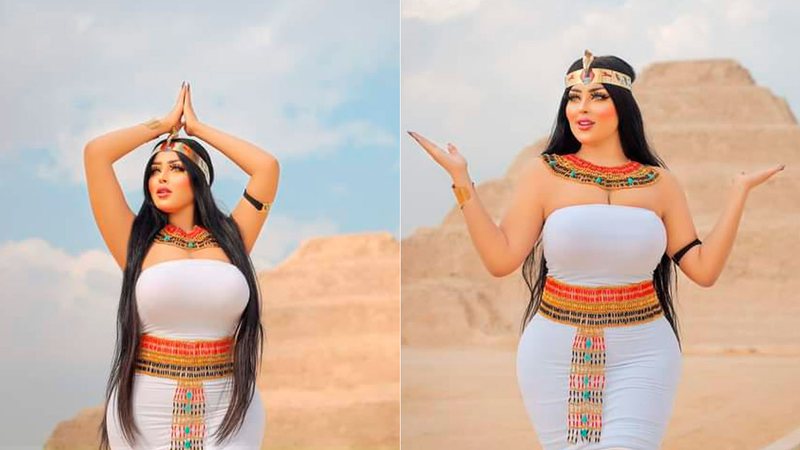 Salma el-Shimi fotografou em pirâmide e acabou sendo detida - Foto: Reprodução