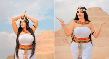 Salma el-Shimi fotografou em pirâmide e acabou sendo detida - Foto: Reprodução