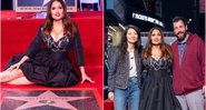 Salma Hayek recebeu estrela na Calçada da Fama; evento teve Chloé Zhao e Adam Sandler - Foto: Reprodução / Instagram