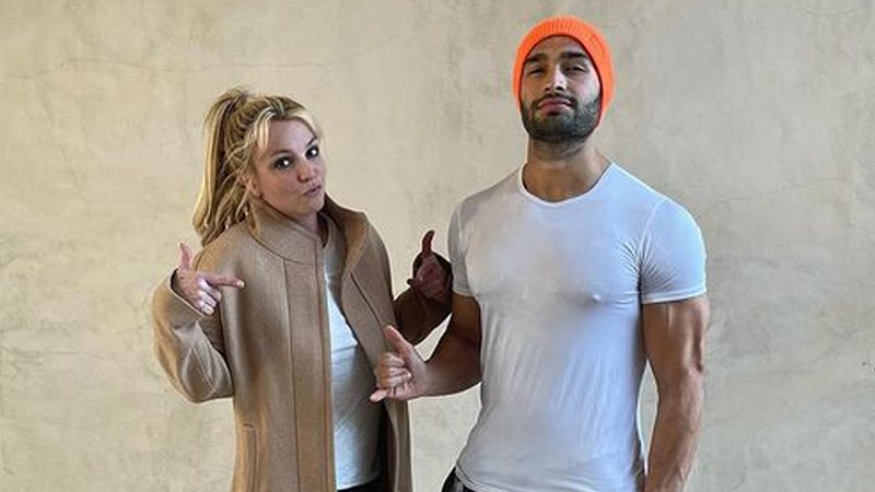 Sam Asghari e Britney Spears - Reprodução/Instagram@samasghari
