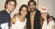 Sandy tira foto ao lado de Lenny Kravitz, Junior e Lucas Lima - Foto: Reprodução / Instagram@sandyoficial