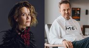 Sarah Paulson e Matthew Perry - Foto: Reprodução / Instagram @mssarahcatharinepaulson @mattyperry4 @HarpersBazaarUS