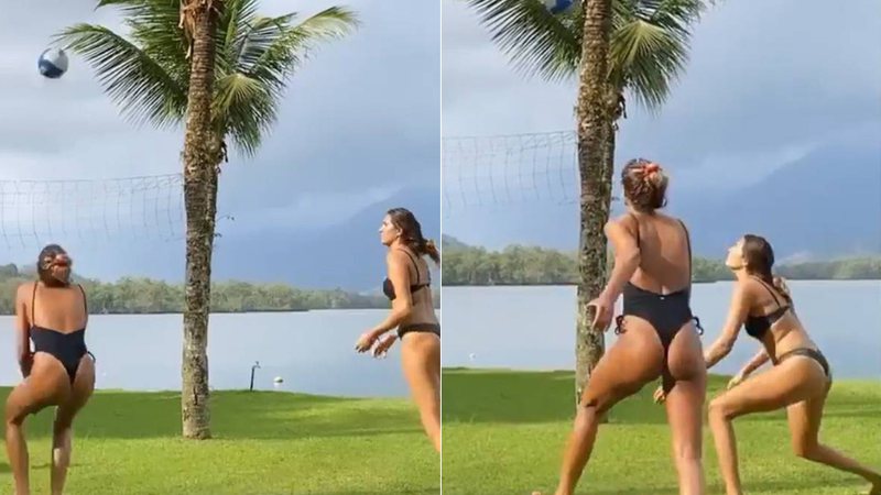 João Figueiredo mostrou Sasha jogando vôlei com amiga - Foto: Reprodução/ Instagram