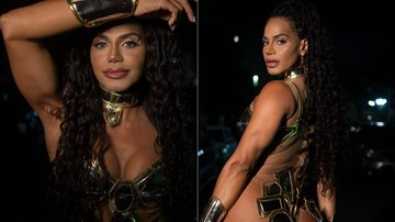 Sávia David usou fantasia de baixo custo em ensaio no Anhembi