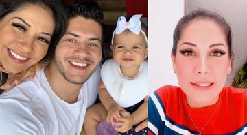 Mayra elogiou Arthur Aguiar e afirmou que ele é um pai exemplar para a filha de 2 anos, Sophia - Reprodução/Instagram