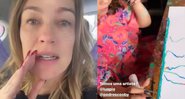 Luana se surpreendeu ao ver a filha usando as unhas postiças compridas - Reprodução/Instagram