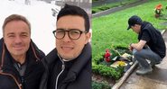 Na véspera da data em que completa um ano desde a morte de Gugu, Thiago Salvático visita seu túmulo - Reprodução/Instagram