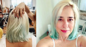 Paloma Duarte pintou os cabelos e deixou os fios esverdeados - Reprodução/Instagram