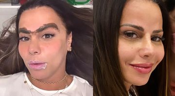 Viviane publicou stories falando sobre micropigmentação na sobrancelha e nos lábios - Reprodução/Instagram