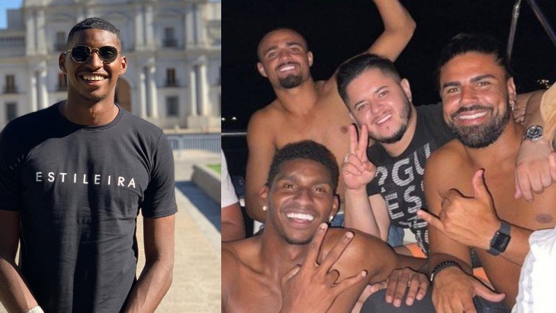 O goleiro viajou para Angra dos Reis com um grupo de amigos, onde está de folga - Reprodução/Instagram