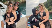 Sérgio Mallandro ao lado da namorada, Danielly Borges, em Angra dos Reis - Foto: Reprodução / Instagram