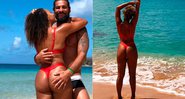 Sheron Menezes ganhou mão boba do marido em foto na praia - Foto: Reprodução/ Instagram@sheronmenezzes