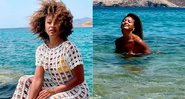 Sheron Menezzes curtiu mar grego de topless e recebeu elogios na web - Foto: Reprodução/ Instagram@sheronmenezzes