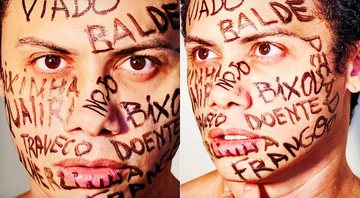 Silvero Pereira pintou xingamentos em seu rosto e falou sobre LGBTfobia - Foto: Reprodução/ Instagram