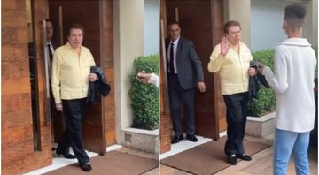 Silvio Santos nega foto com fã na saída do Jassa - Foto: Reprodução / Instagram