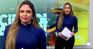 Silvye Alves voltou ao trabalho após sofrer agressão do ex - Foto: Reprodução/ Cidade Alerta Goiás