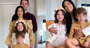 Simaria compartilhou registros com Vicente Escrig e os filhos, Giovanna (8) e Pawel (5) - Foto: Reprodução / Instagram @simaria