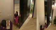 Simone ficou pequenininha perto da porta de sua mansão - Foto: Reprodução/ Instagram