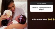 Zaya nasceu em fevereiro de 2020 - Reprodução/Instagram@simoneses