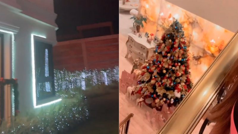 Simone Mendes mostrou decoração de Natal de sua mansão - Foto: Reprodução/ Instagram@simonemendes