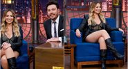 Solange Almeida com o apresentador Danilo Gentili no The Noite - Foto: Reprodução / SBT