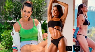 Solange Frazão comparou corpo em antes e depois de 20 anos - Foto: Reprodução/ Instagram@solangefrazaooficial