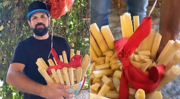 Sorocaba cortou cana e preparou cesta para presentear a mulher neste Dia dos Namorados - Foto: Reprodução/ Instagram