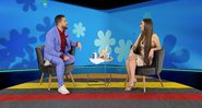 Maurício Meirelles entrevista Stéfani Bays no programa Foi Mau, da RedeTV - Foto: Reprodução / RedeTV!