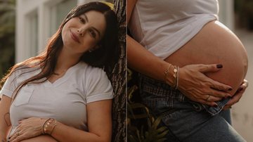 Sthefany Brito impressionou ao mostrar o tamanho da barriga de grávida