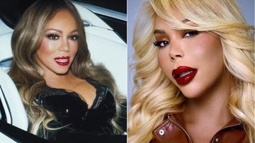 Sullen Carey (à direita) investiu cerca de R$ 100 mil para ficar parecida com Mariah Carey