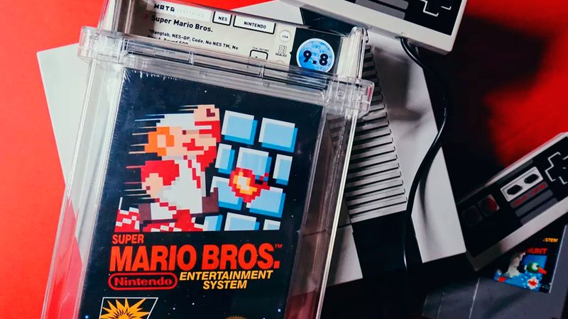 Cartucho de Super Mario Bros. é o mais caro da história - Foto: Reprodução/ Rally