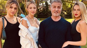 Sylvester Stallone é pai de Sophia, Sistine e Scarlett Stallone - Reprodução / Instagram