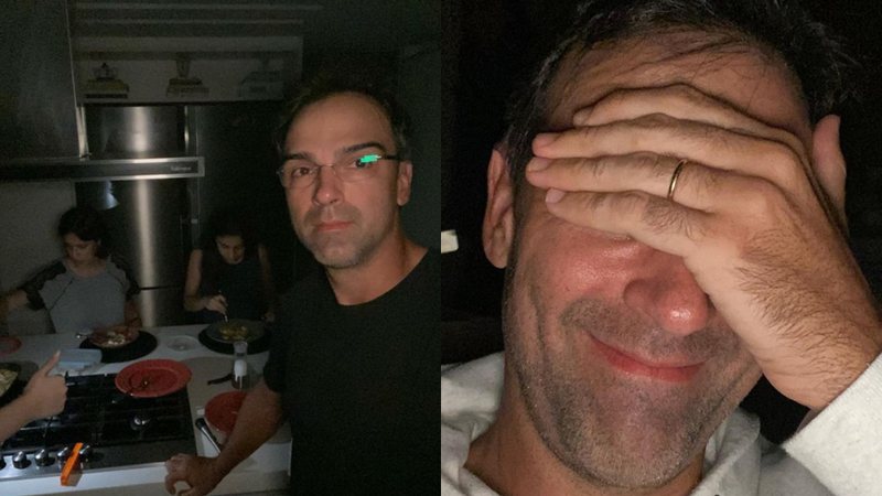Tadeu Schmidt fica sem energia e janta no escuro ao lado de sua família - Foto: Reprodução / Instagram @tadeuschmidt