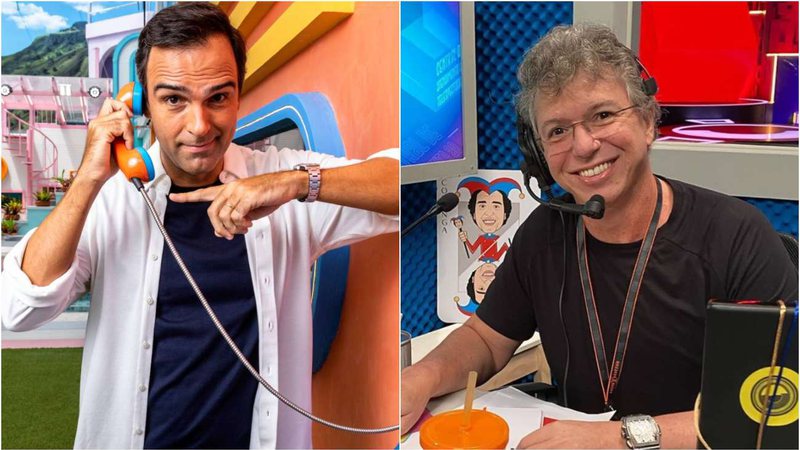 Tadeu Schmidt e Boninho interagiram no Instagram e podem ter dado dica - Foto: Reprodução / Globo