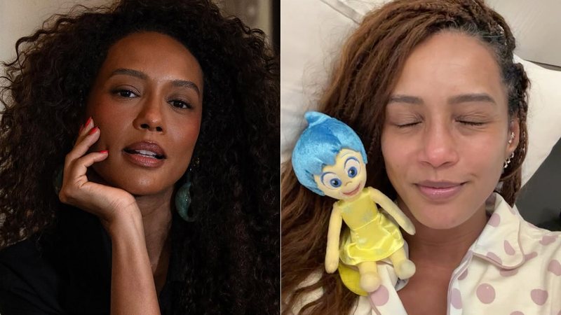 Taís Araujo mostrou o rosto sem maquiagem