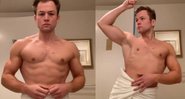 Ator ainda exibiu o corpo malhado enquanto rebolava - Reprodução / Instagram @taronegerton