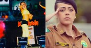 Tatiana Ruiz na época do Mulekada, e em foto mais atual - Foto: Reprodução/ Instagram@tatianairuiz