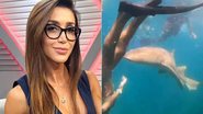 Tayane Dalazen mostrou momento em que foi mordida por tubarão