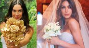 Thaila compartilhou com os seguidores o buquê de seu casamento transformado em joia - Reprodução/Instagram/Divulgação/Luiza Ferraz