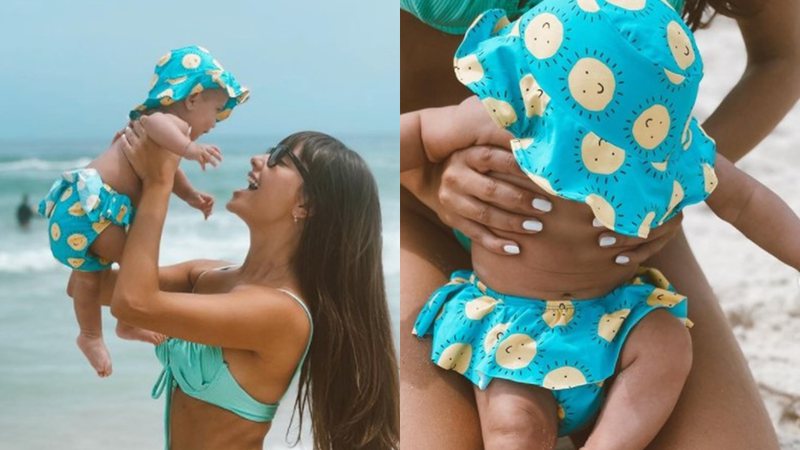 Thaís Braz com sua sobrinha, Eva - Foto: Reprodução / Instagram @thaisbraz