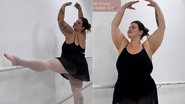 Thais Carla voltou às aulas de balé após treze anos