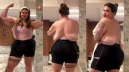 Thais Carla mostrou excesso de pele ao trocar de roupa