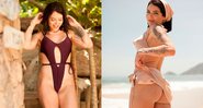 Thaís Vasconcellos posou de biquíni e maiô para grife - Foto: Reprodução/ Instagram@thaisrvv