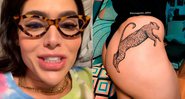 Thais Vasconcelos respondeu perguntas e matou a curiosidades de seus seguidores - Foto: Reprodução/ Instagram@thaisrvv e @brunaguzzo_tattoo