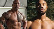 Dwayne "The Rock" Johnson e Michael B. Jordan: os dois últimos homens mais sexy do mundo segundo a People - Foto: Reprodução / Instagram@therock e @michaelbjordan