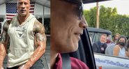 Astro presenteou uma pick-up personalizada para um fã, ex-militar veterano da marinha - Reprodução / Instagram @therock