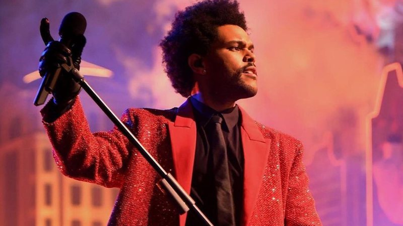 The Weeknd realizou show histórico durante evento esportivo, maior audiência da TV nos Estados Unidos - Reprodução/Instagram
