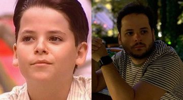 Thiago Oliveira na novela "O Clone", á esquerda, e atualmente, á direita - Foto: Reprodução / TV Globo / Instagram @ithiagooliveira